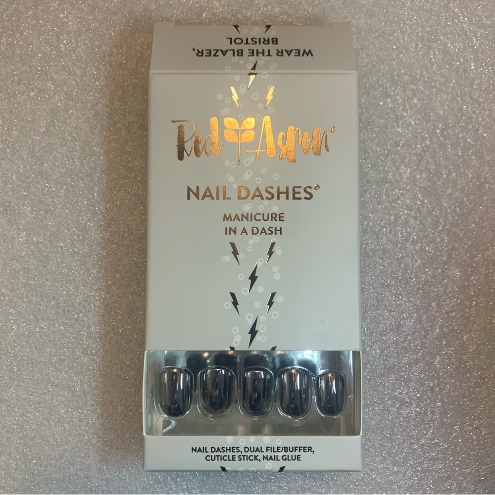 Red Aspen Chrome Press-On Nails